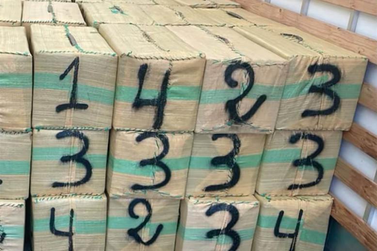 Authorities seized 140 bundles of chira