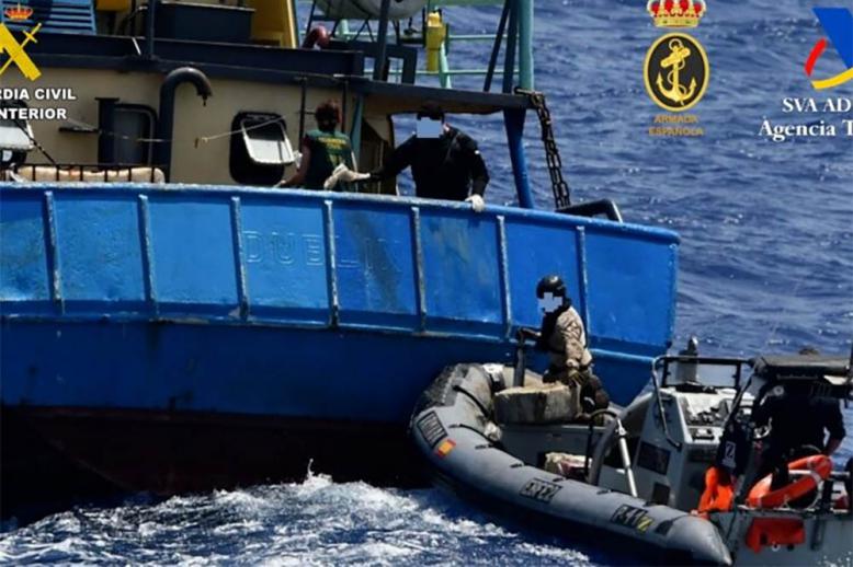 The vessel has been, since the summer of 2024, suspected of being used for large-scale international drug traffickin
