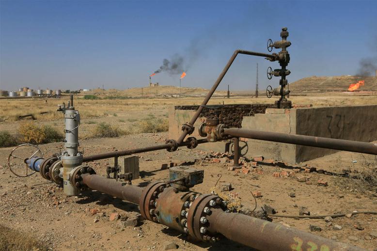 An oil field in Kirkuk