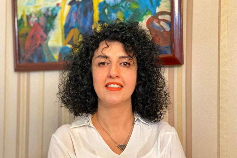 Iranian human rights activist and the vice president of the Defenders of Human Rights Centre (DHRC) Narges Mohammadi poses in this undated handout picture. 