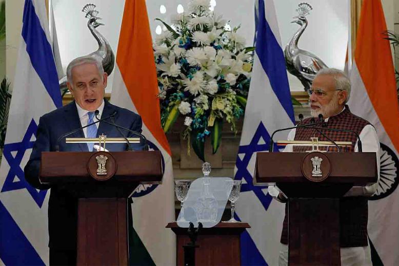 Modi was the first Indian prime minister to visit Israel in 2017