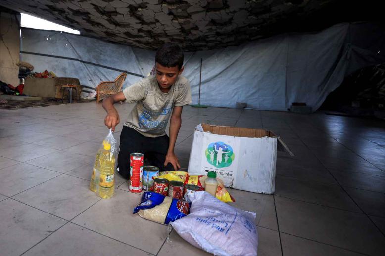 Entirely dependent on aid