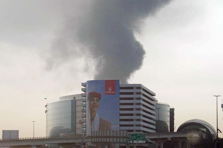 Some flights were diverted to Dubai's Maktoum airport
