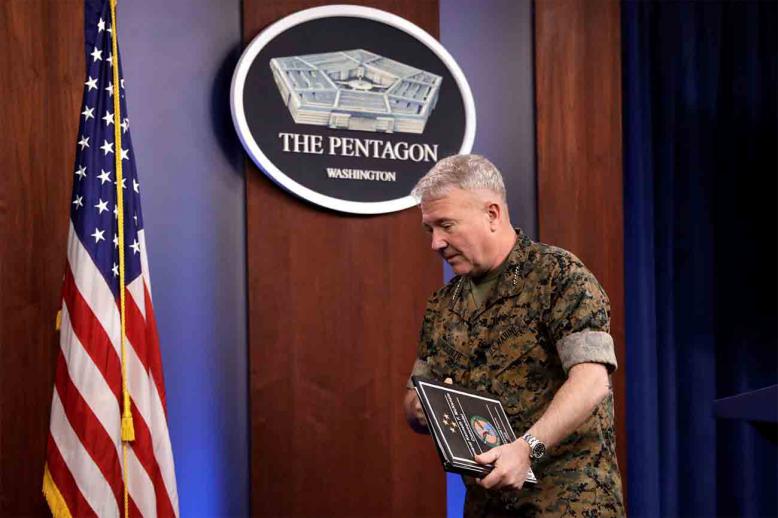 US Marine Corps Gen. Kenneth McKenzie Jr., commander of US Central Command 