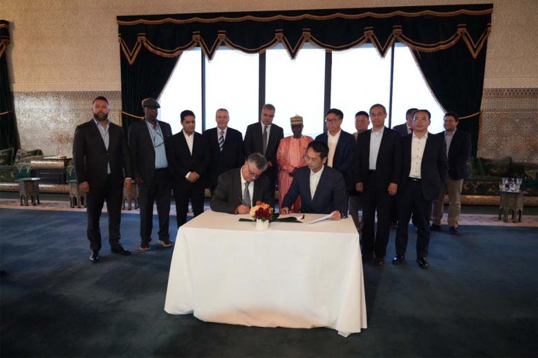 the signing ceremony