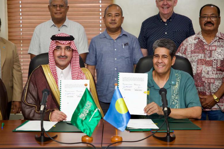 The signing ceremony