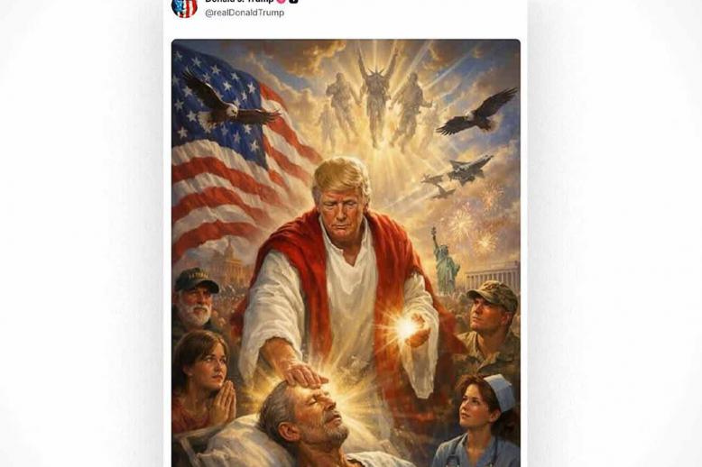 Trump's AI generated Easter image
