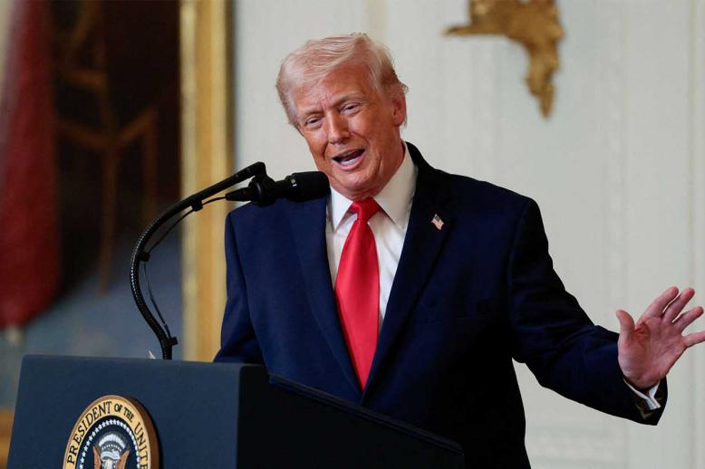 Trump says he will continue to blockade Iran's ports