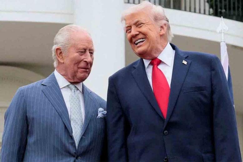 Charles made no direct mention of the Iran war in a speech to the Congress
