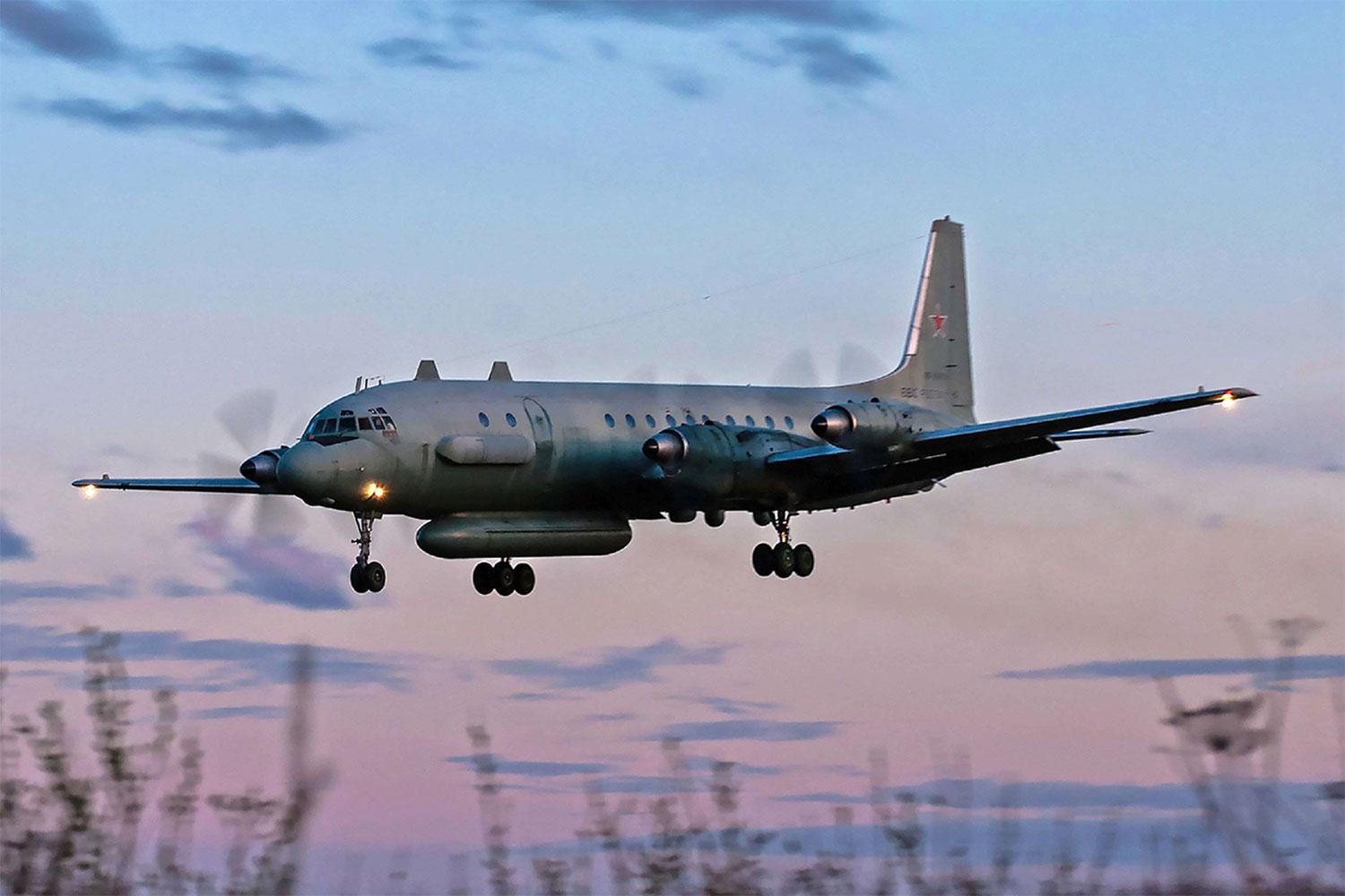The Russian Ilyushin  plane