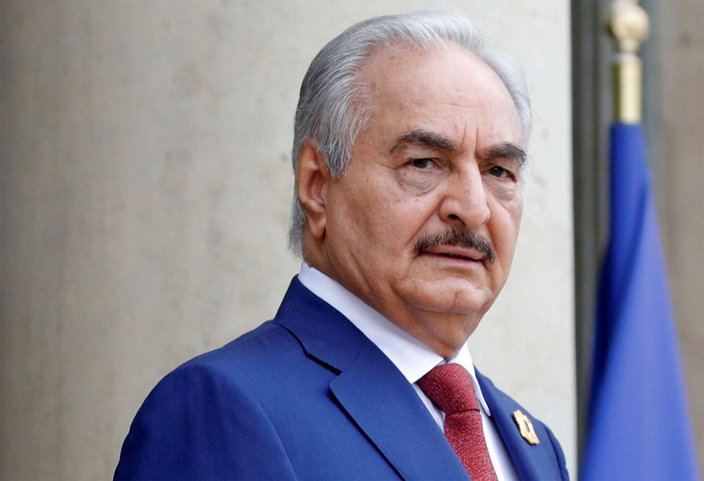 Khalifa Haftar, the military commander who dominates eastern Libya