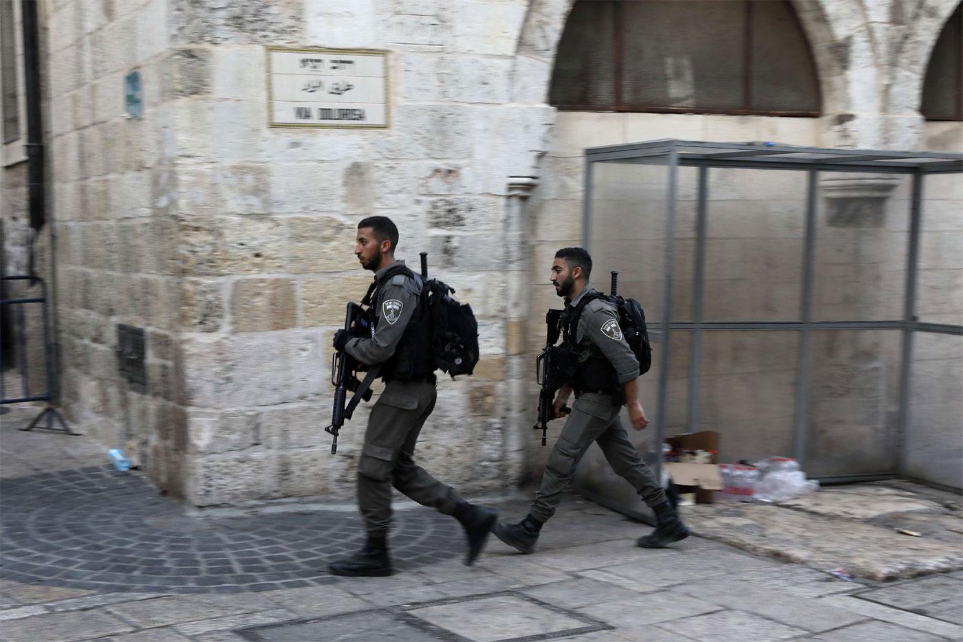 Israeli police in Jerusalem