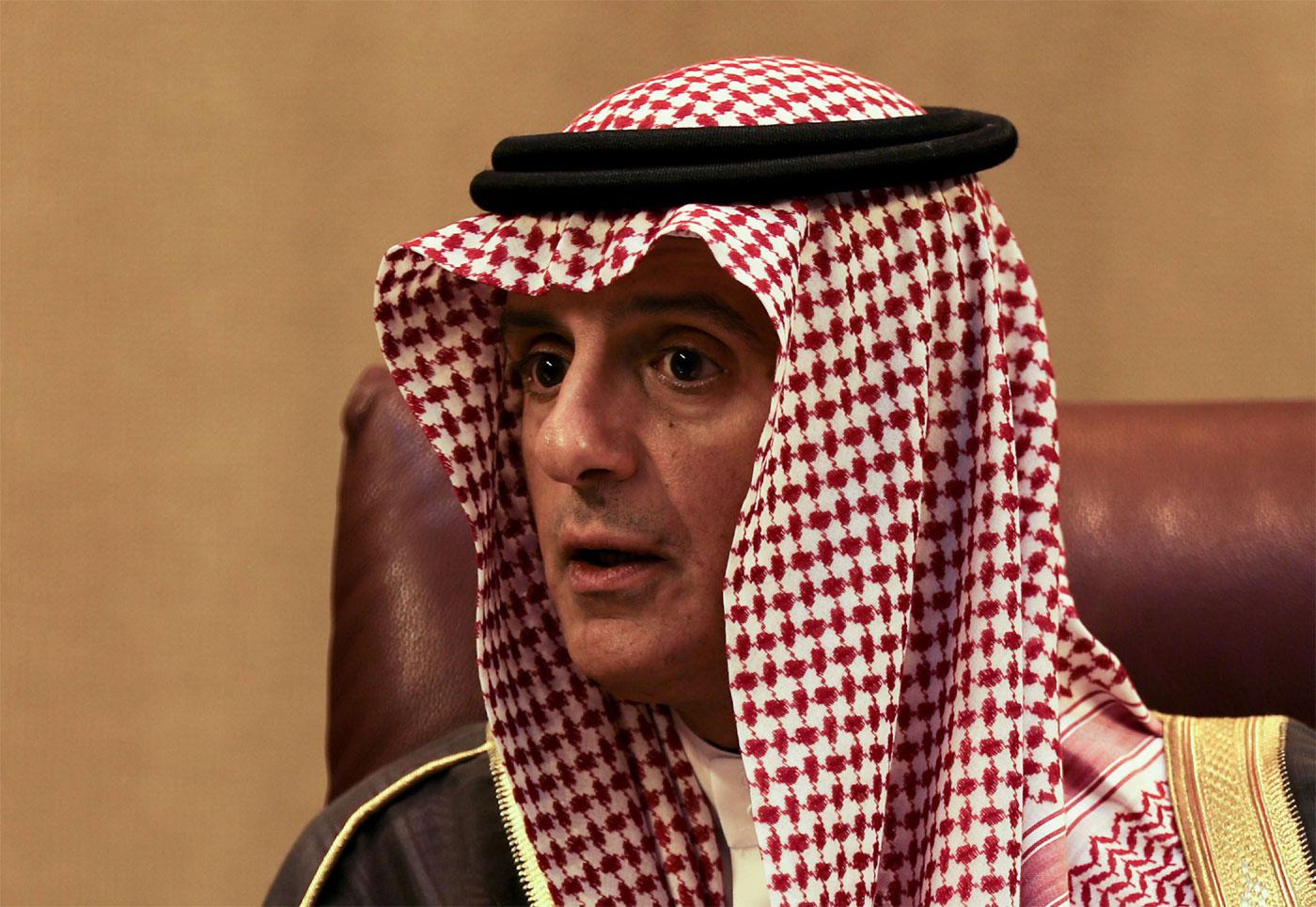Saudi Arabia's Foreign Minister Adel bin Ahmed Al-Jubeir