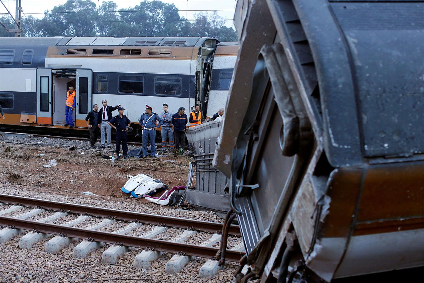 The train went off the rail