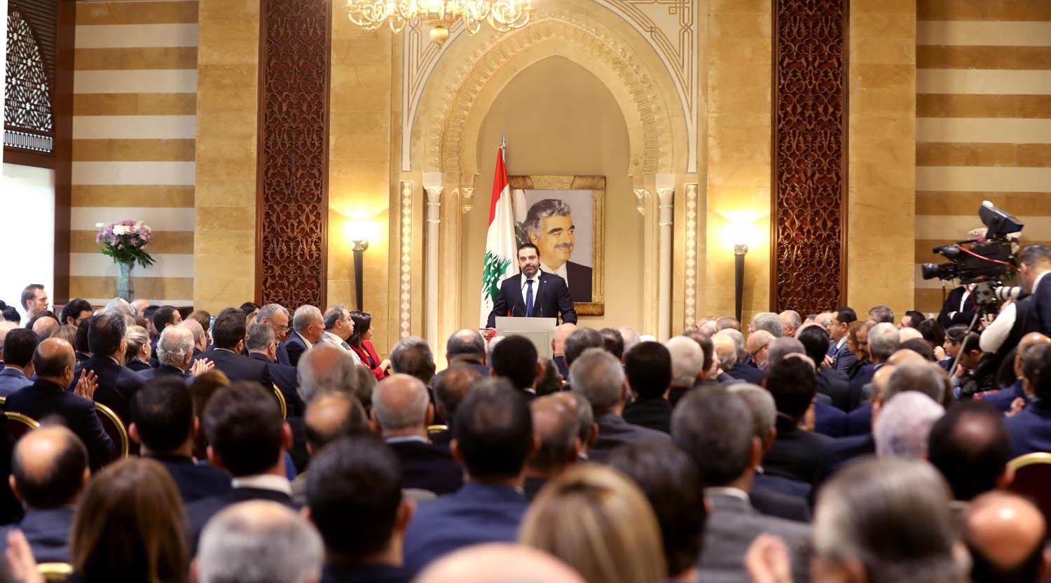 سعد الحريري في ندوة صحفية