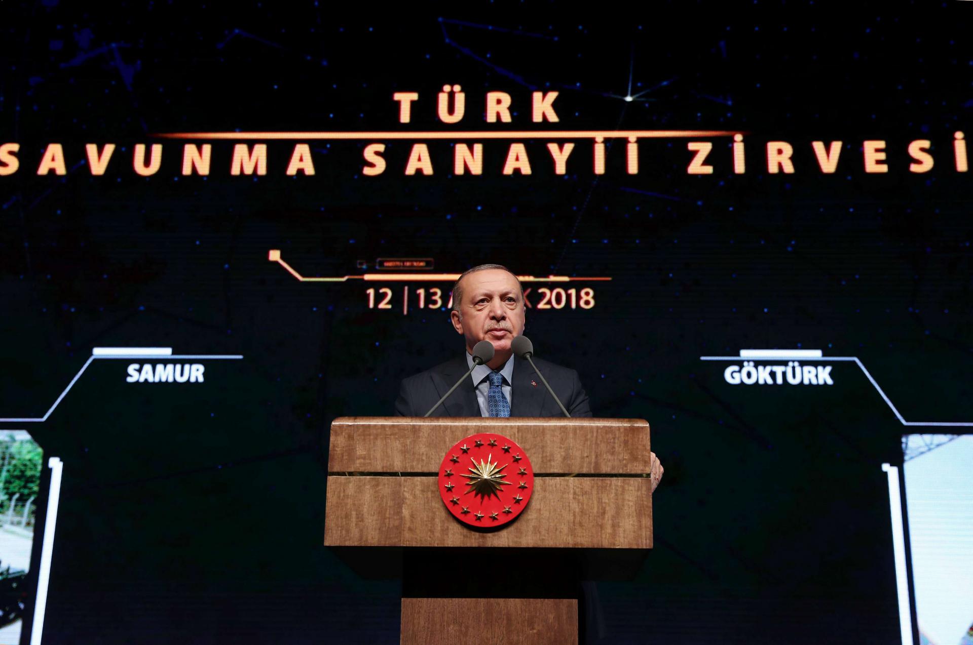 Erdogan claimed Turkey was not being protected from terrorists but "terrorists were being protected" from possible action by Turkey