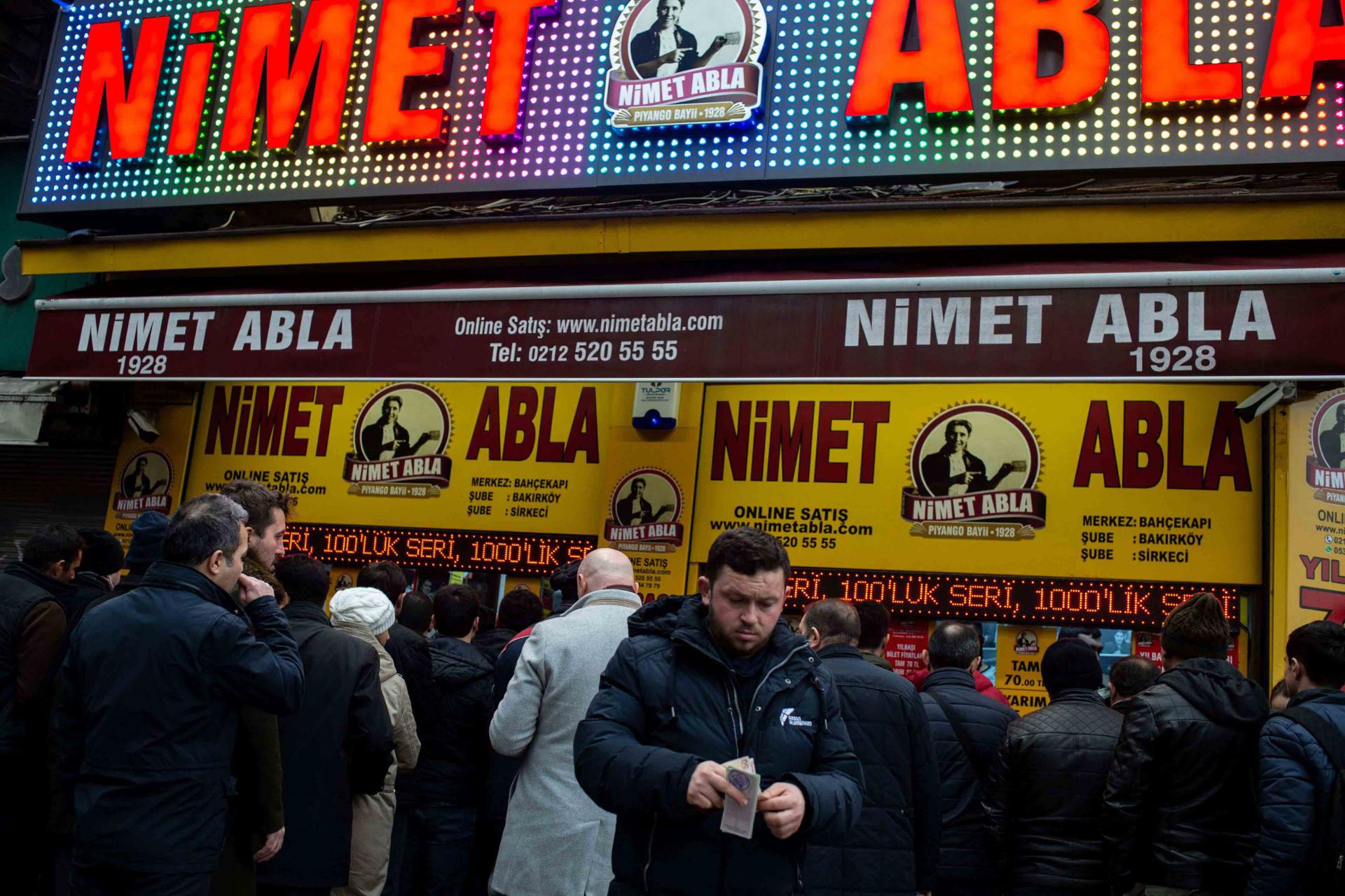 "I've been trying my luck with Nimet Abla for 50 years," the retired man says. "I have never won... for now!"