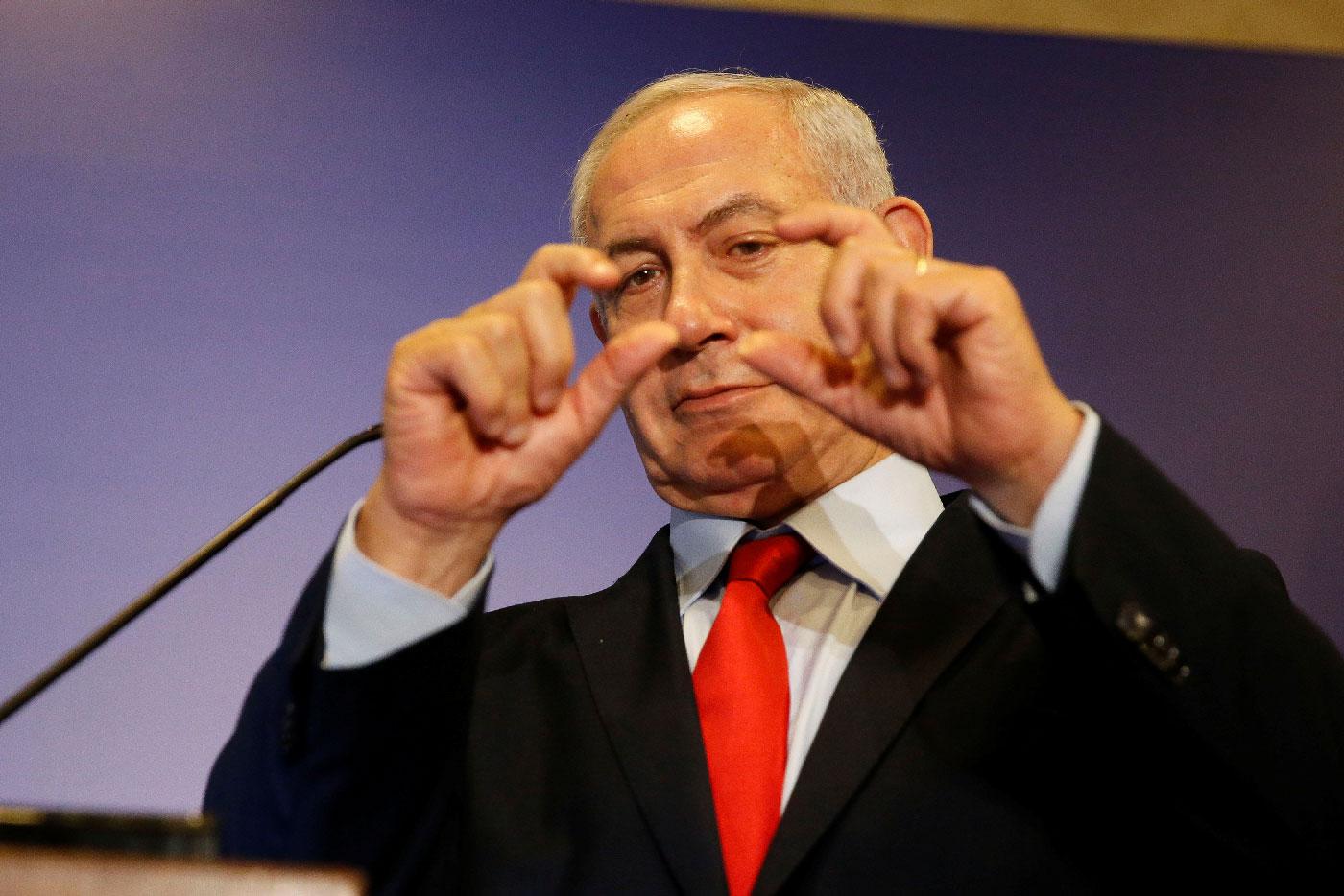 Israeli Prime Minister Benjamin Netanyahu attends a news conference in Rio de Janeiro, Brazil December 30, 2018.