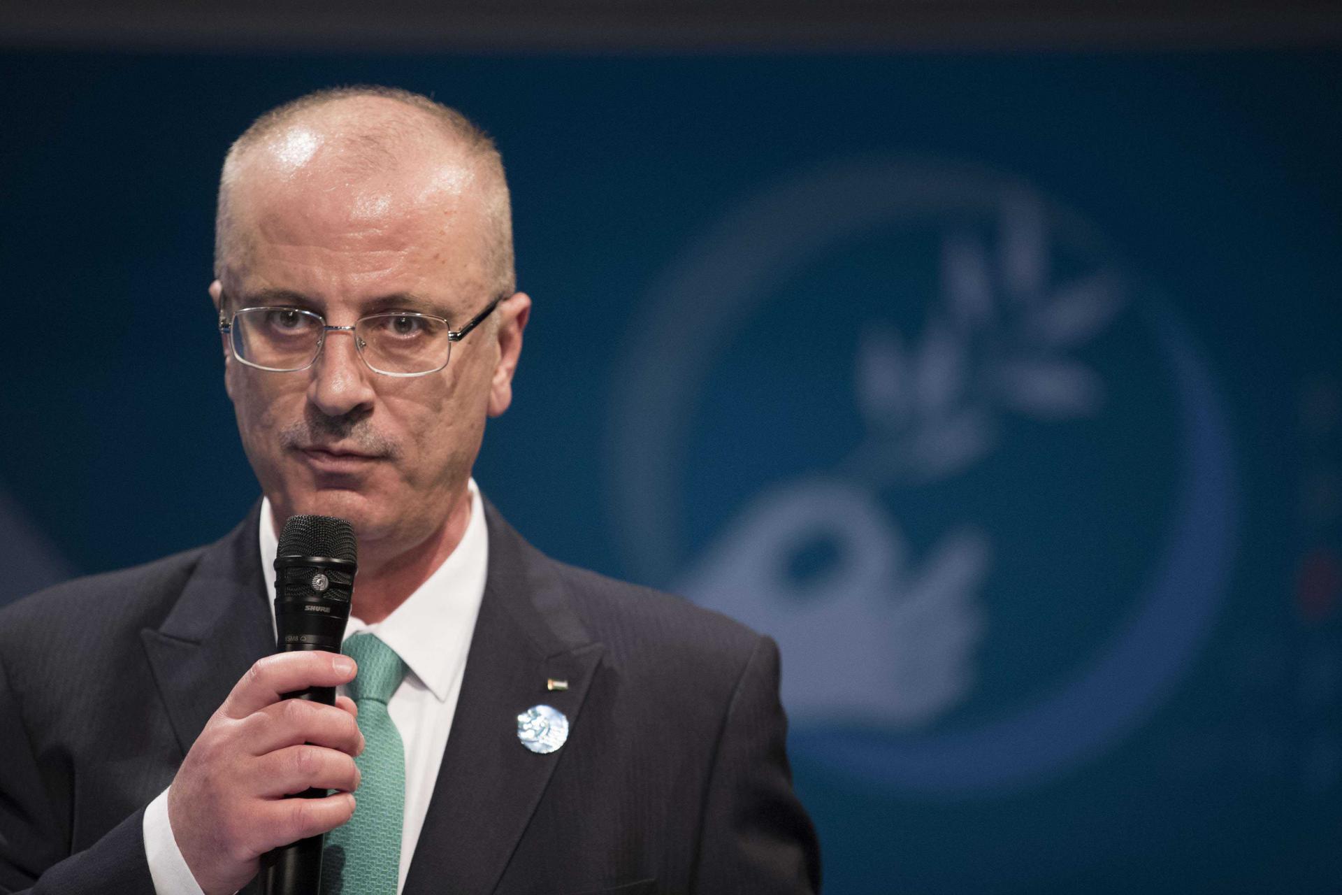 Palestinian Prime Minister Rami Hamdallah