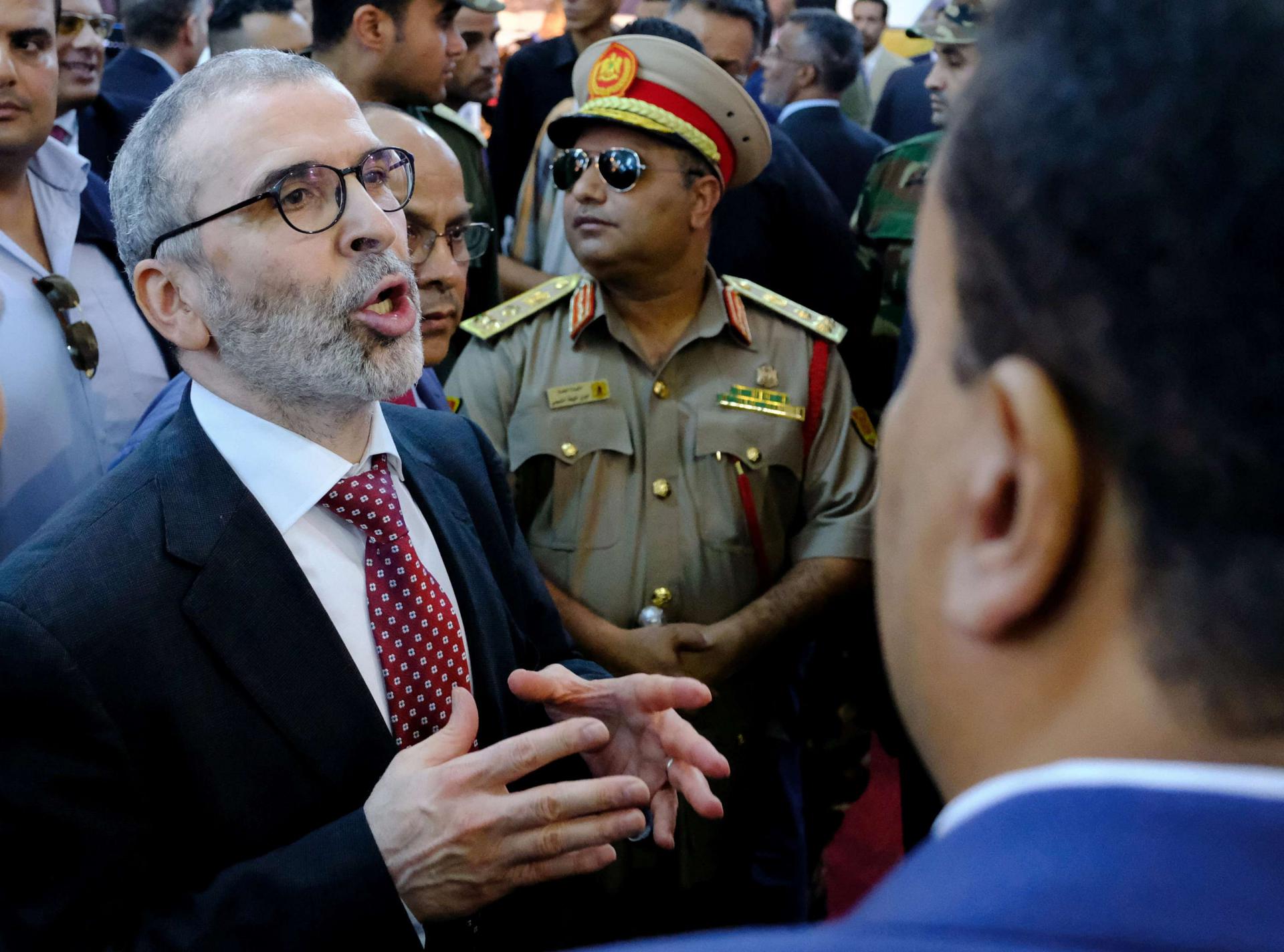 Mustafa Sanalla, the chairman of state oil firm NOC, attends Benghazi International forum and Exhibition of Oil and Gas in Benghazi, Libya October 24, 2018.