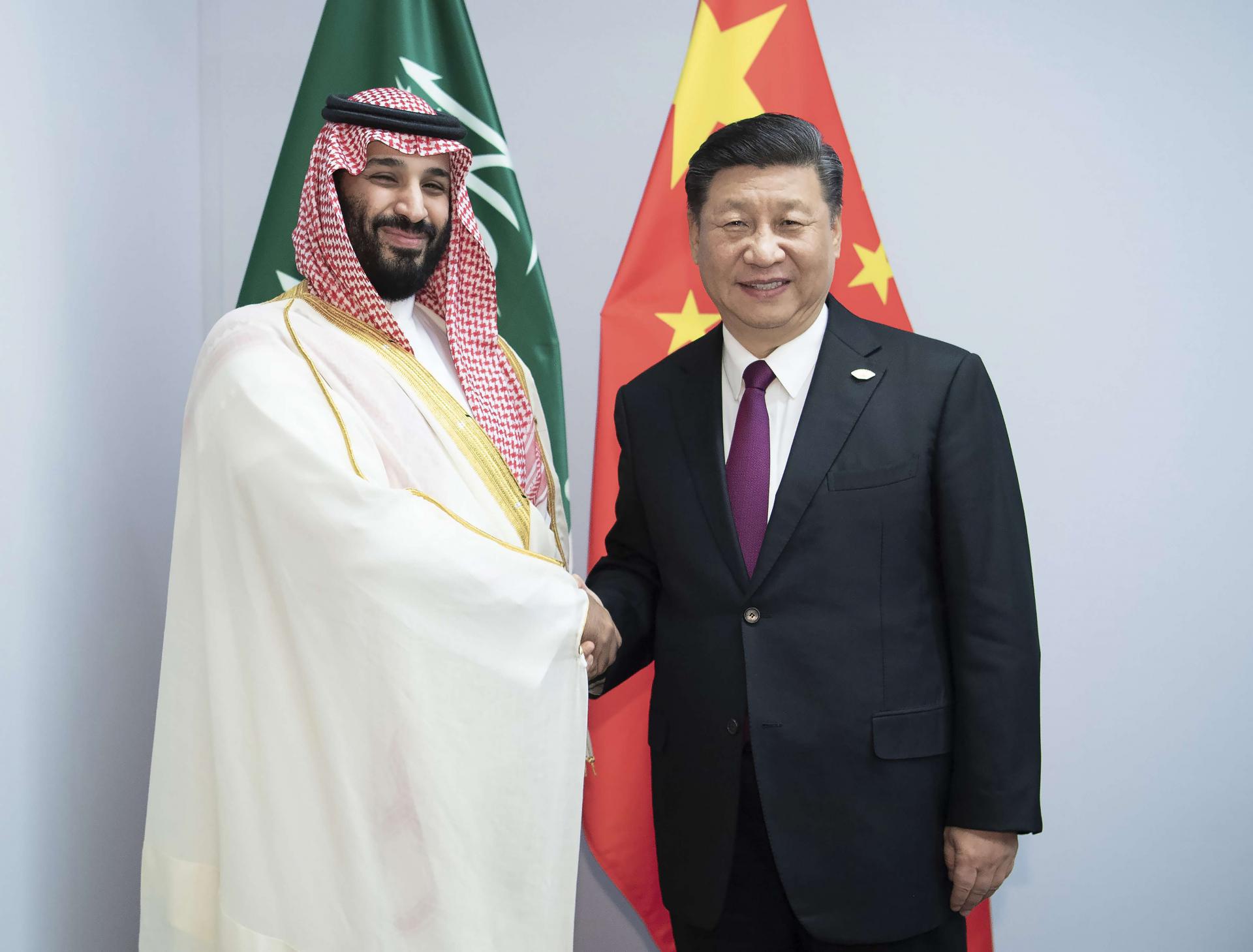 الرئيس الصيني وولي العهد السعودي