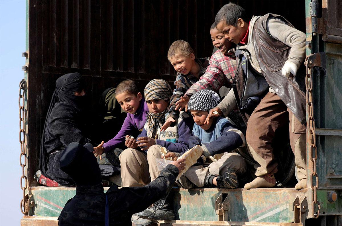 The remaining civilians were identified as mostly wives and children of IS fighters