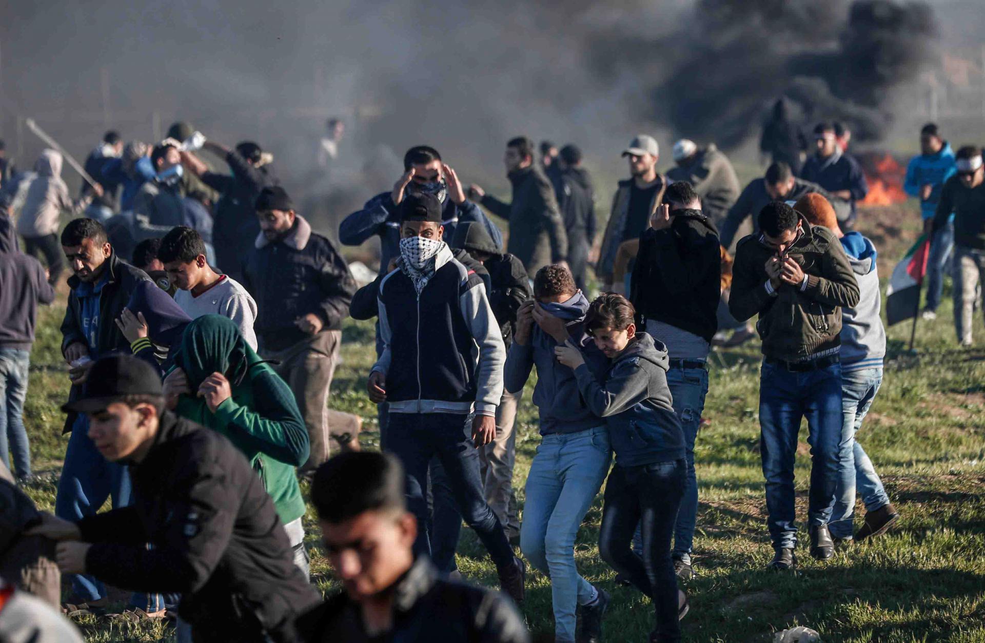 The protests had been organised to call for an improvement in the quality of life in Gaza