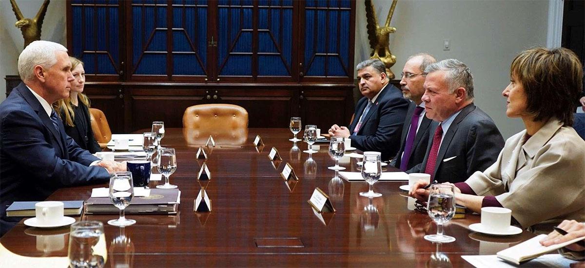 The 45-minute meeting took place at the Jordanian ambassador's residence in Washington