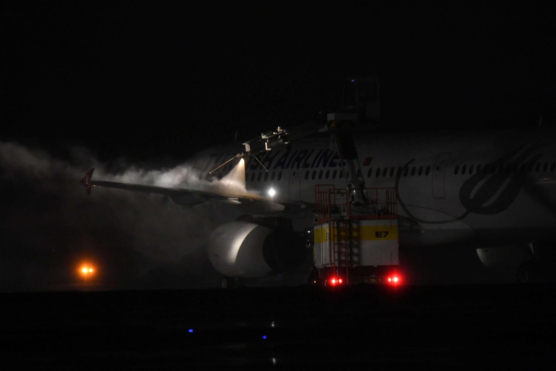 Earlier in the day, a plane operated by Canada's Air Transat made an emergency landing at another New York area airport