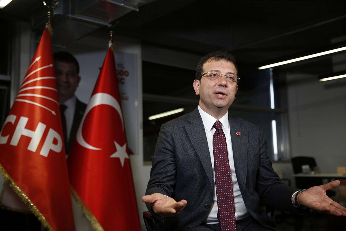 Ekrem Imamoglu, Republican People's Party's (CHP) mayoral candidate in Istanbul