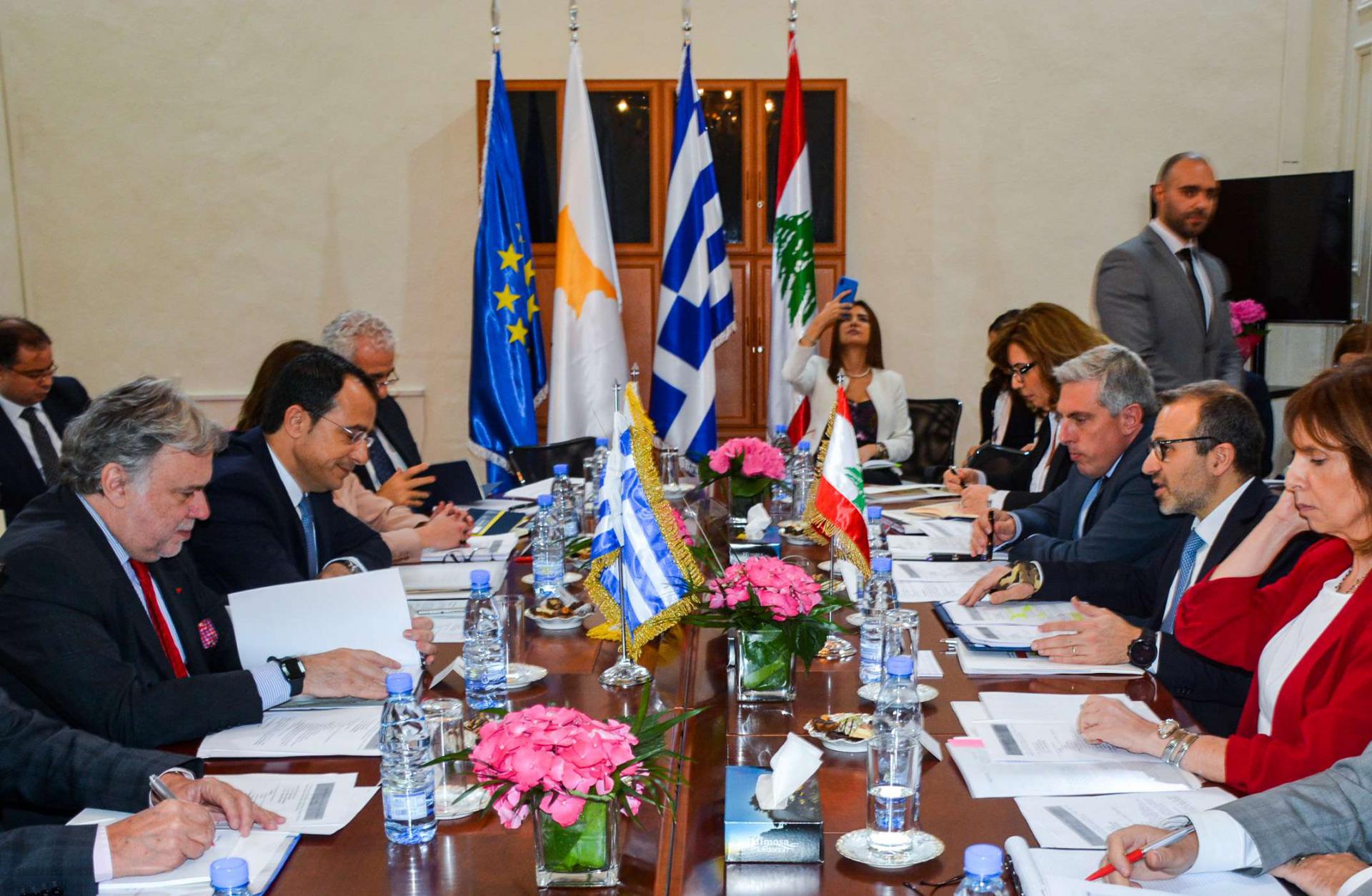 Lebanese Foreign Minister Gebran Bassil said "an oil and gas deal" was in the works.