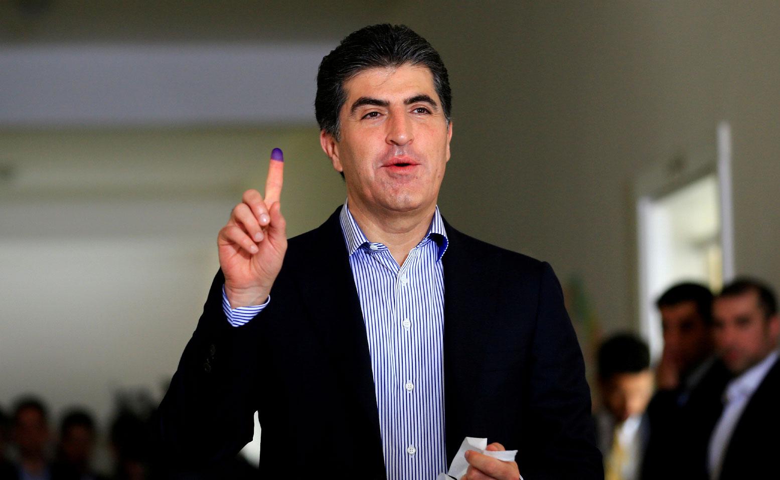 Nechirvan Barzani, just elected president of Iraq's Kurdish regional government