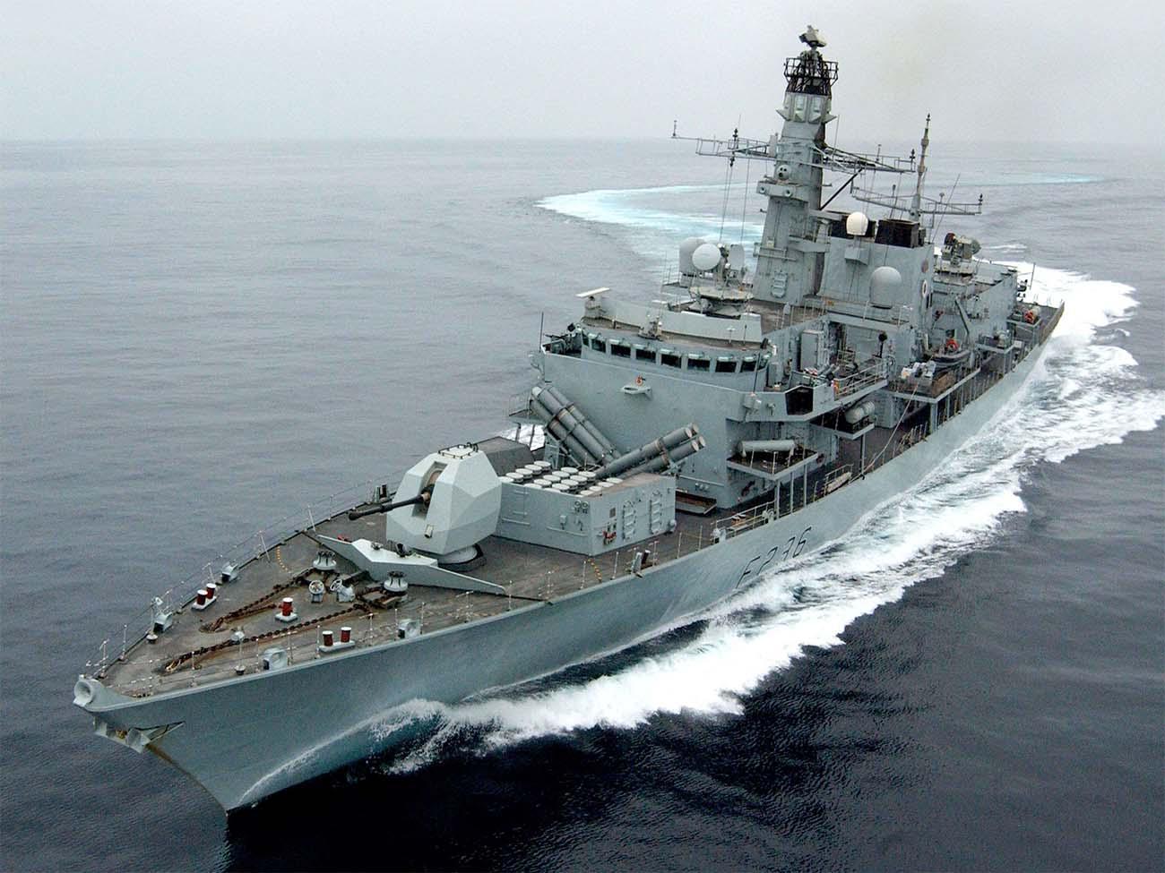 British warship HMS Montrose