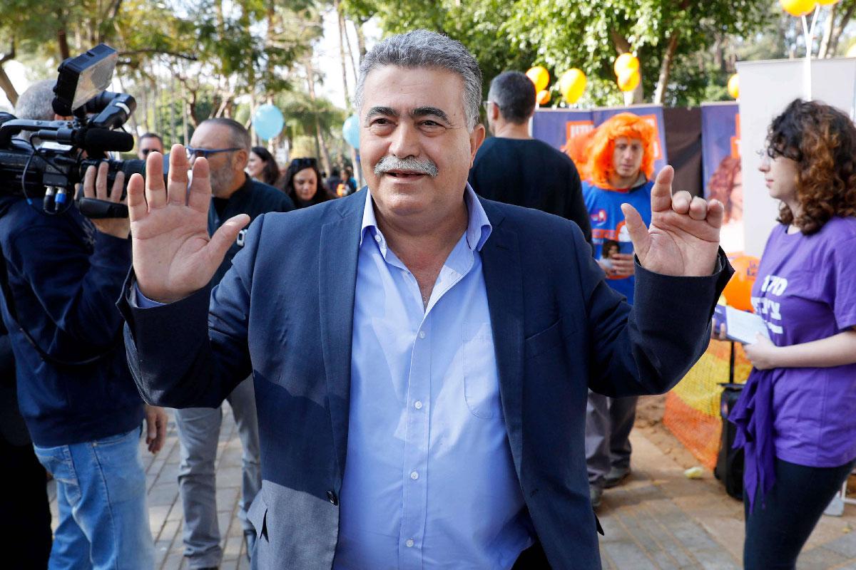 Former Israeli defense minister Amir Peretz