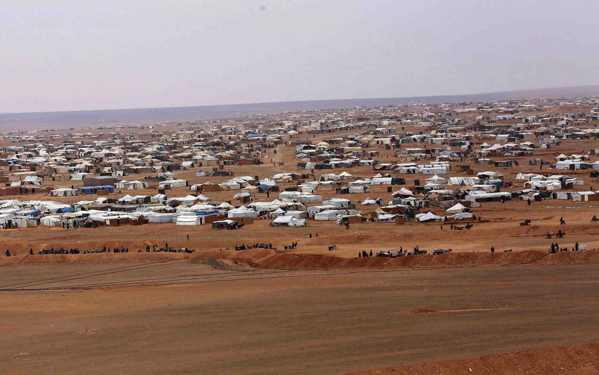 Moscow says Washington is providing a safe haven for rebels in the 55-km deconfliction zone