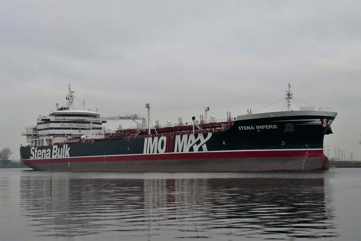 The Stena Impero, a British-flagged tanker
