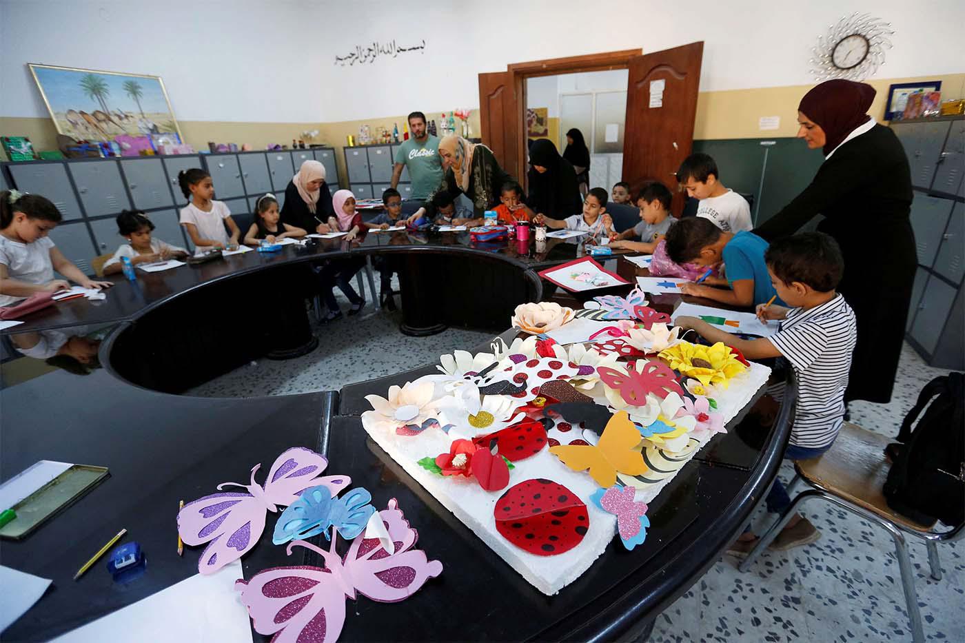Around 1,000 Libyan children now attend clubs run by the UN