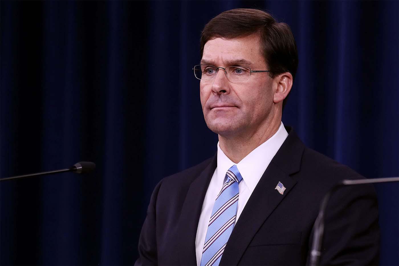 US Defence Secretary Mark Esper 