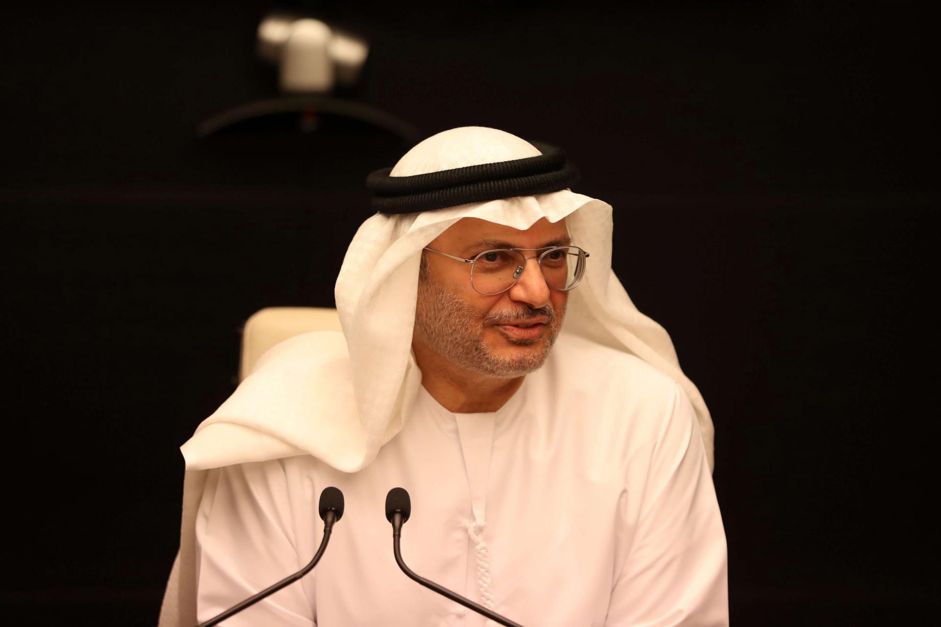 قرقاش يؤكد أن الحل يتطلب الصبر والشجاعة
