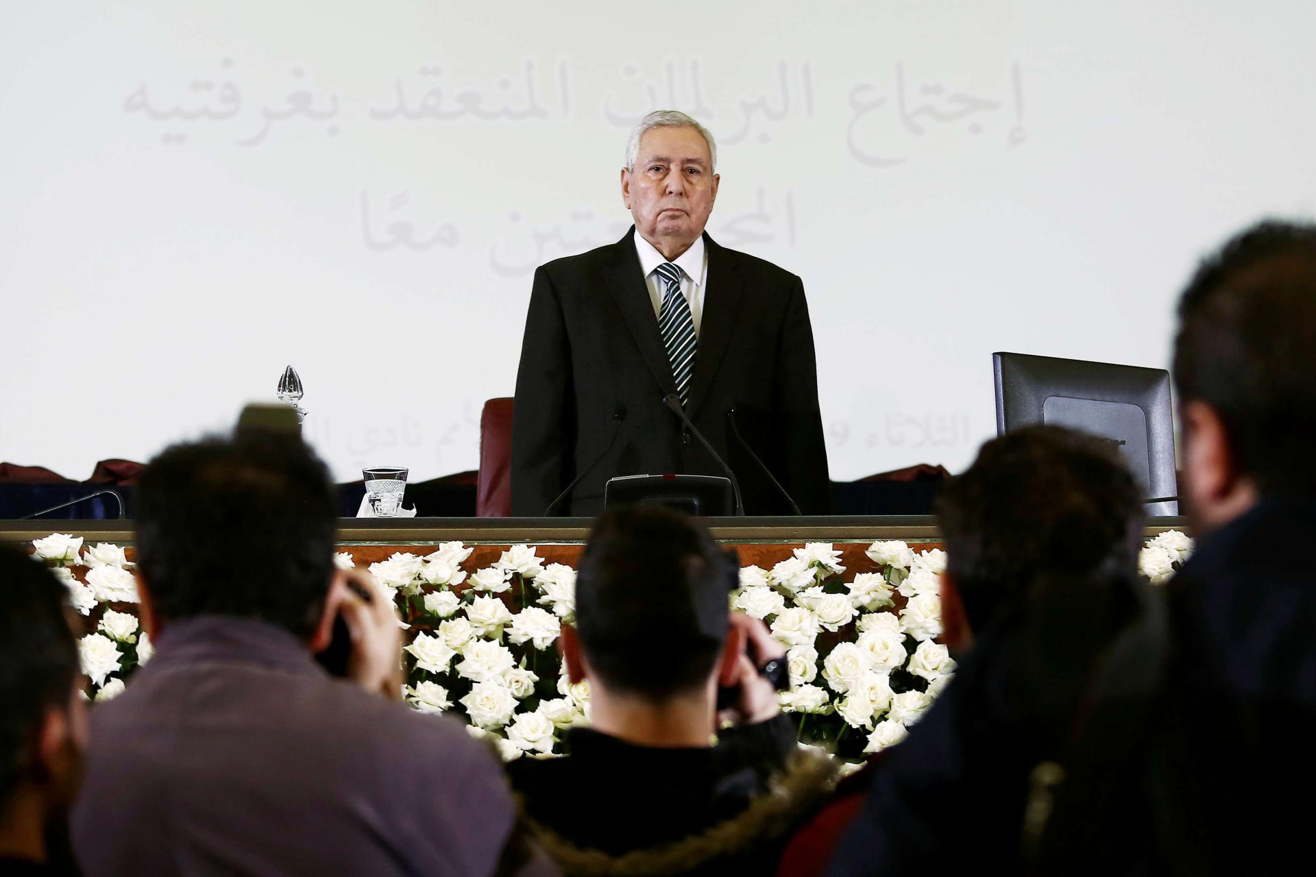 الرئيس الجزائري المؤقت عبدالقادر بن صالح