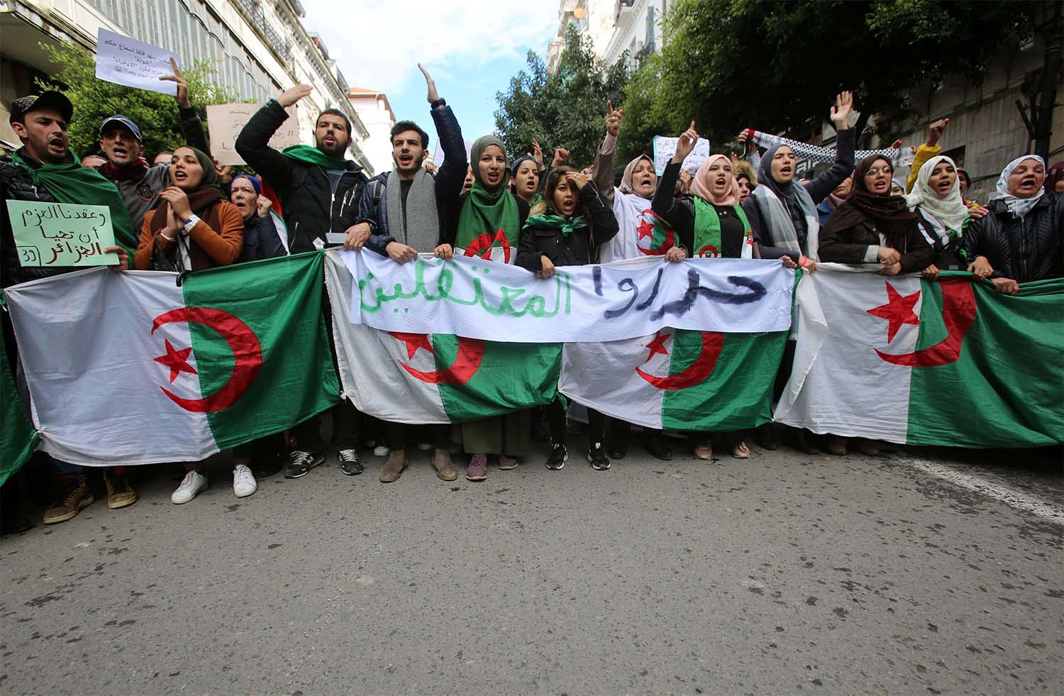 Protesters say the election cannot be fair