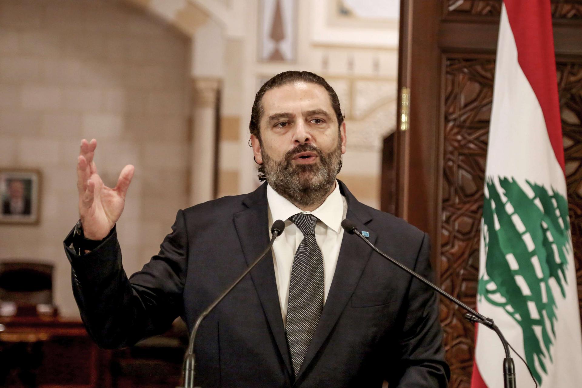 رئيس حكومة تصريف الأعمال في لبنان سعد الحريري