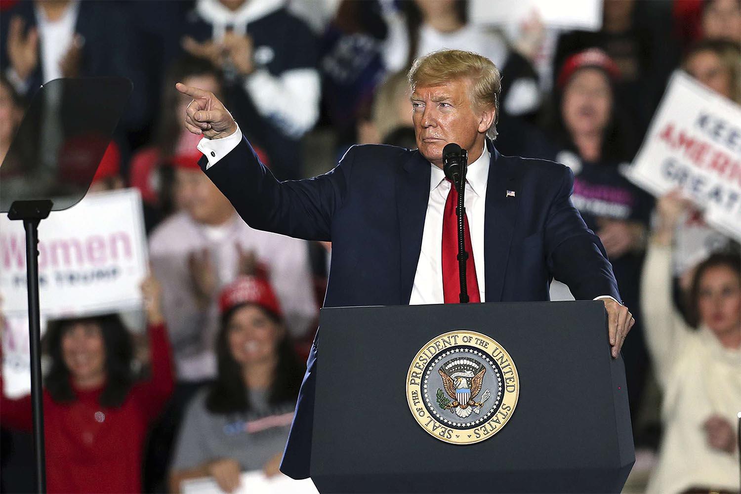 US President Donald Trump 