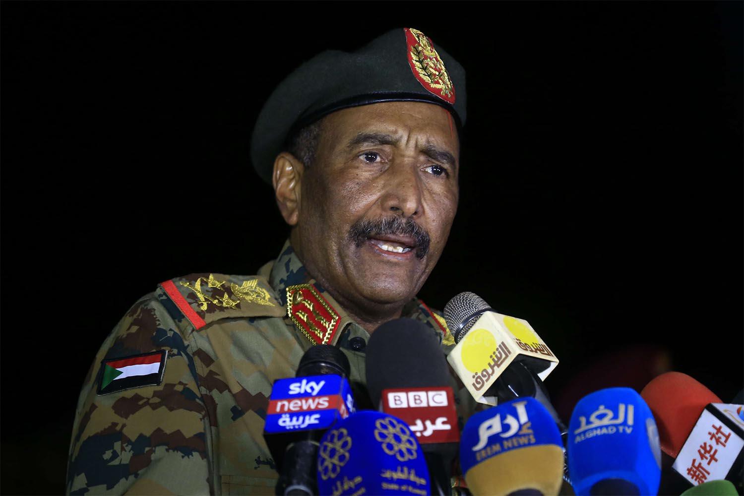 Abdel Fattah al-Burhan, the head of Sudan's ruling council