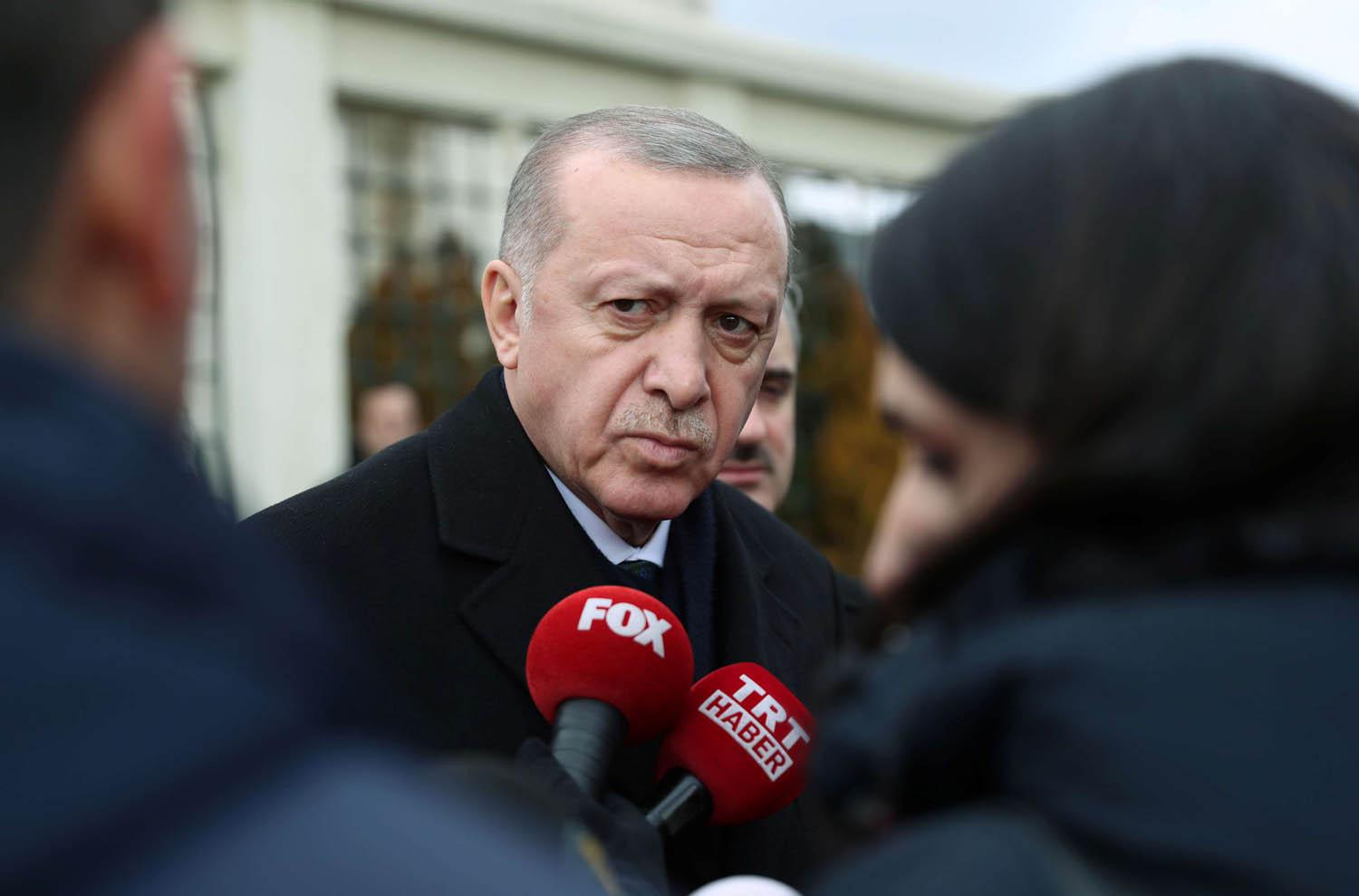 الرئيس التركي رجب طيب أردوغان