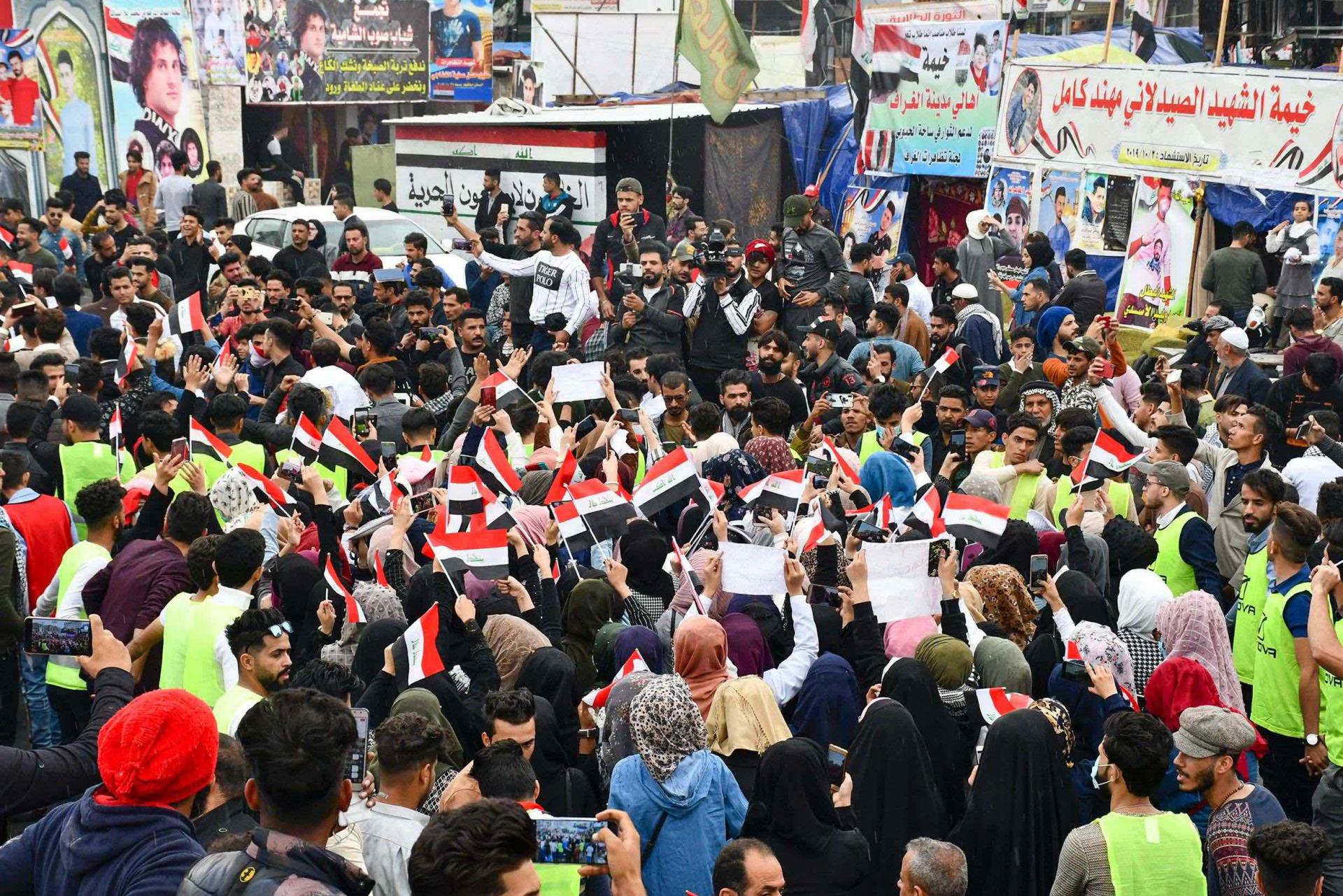 Slogans like "Forget outdated traditions," "End classism" and "No more differences" are trending on Twitter in Iraq.