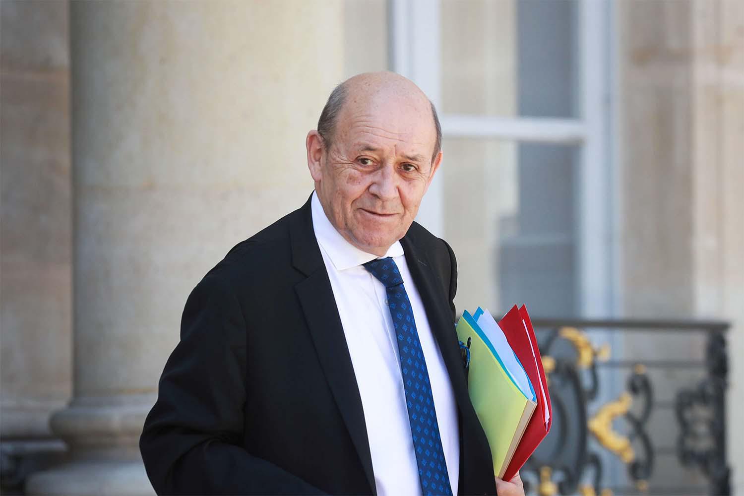 French FM Jean-Yves Le Drian 