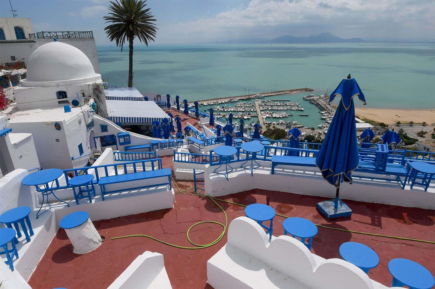 Village of Sidi Bou Said, some 20 kilometres northeast of Tunis