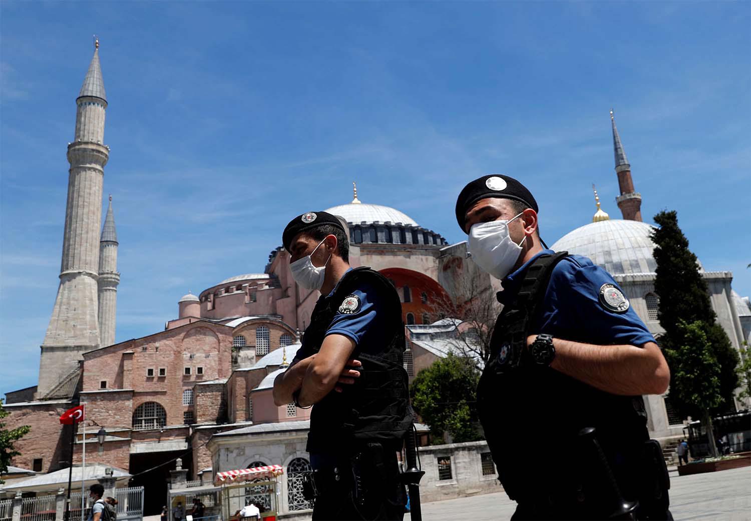 Turkish police officers in Istanbul