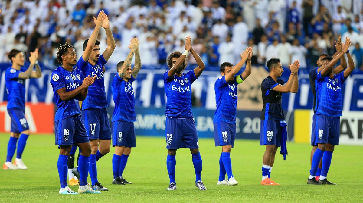 لاعبو فريق الهلال السعودي